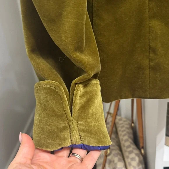 J. Crew Mustard Velvet Blazer - Picture 5 of 5